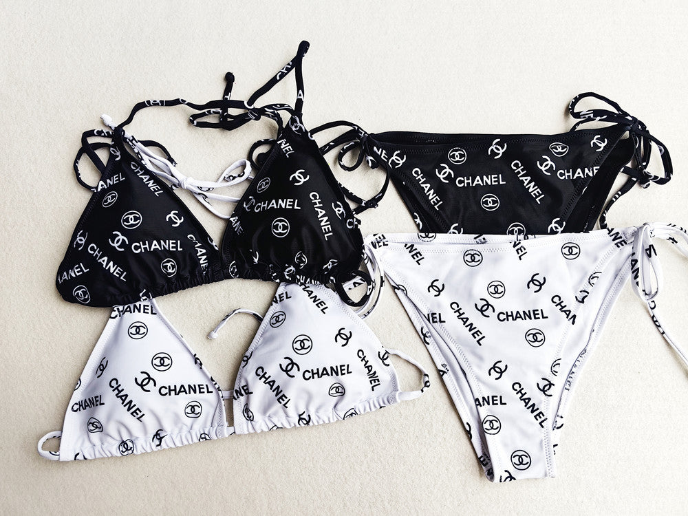 Chanel "All-Over Monogram" Triangle Bikini