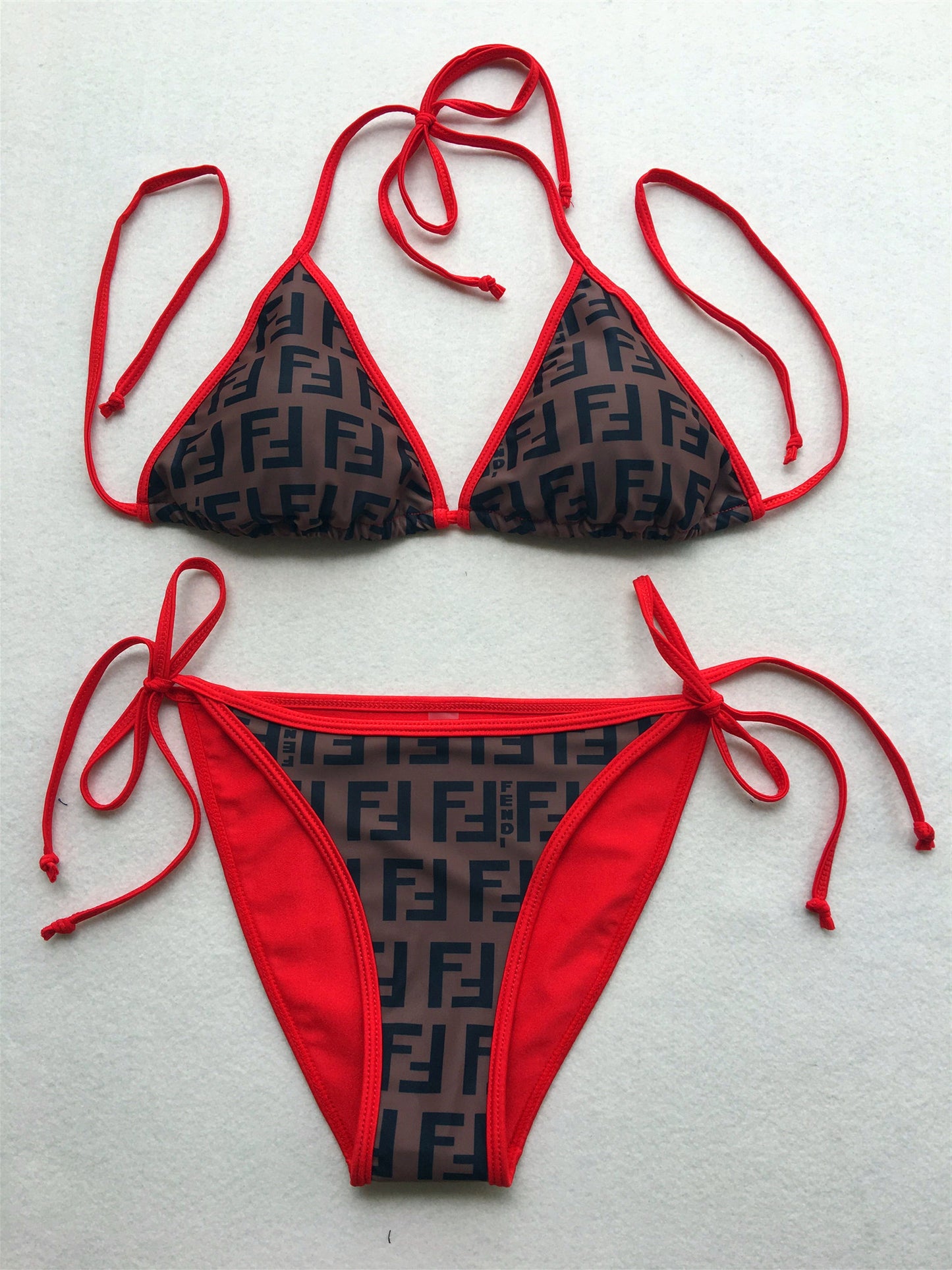 "FF Monogram" Triangle Bikini