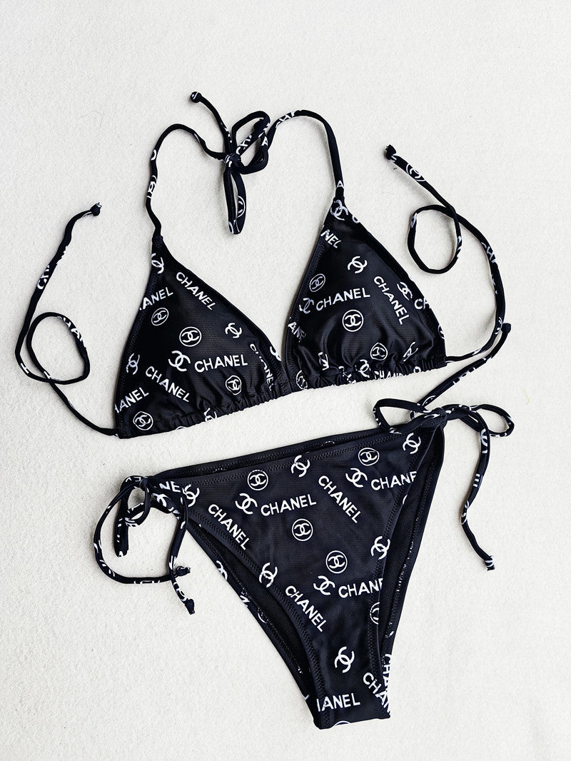 Chanel "All-Over Monogram" Triangle Bikini