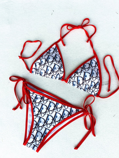 Dior "Oblique" Triangle Bikini