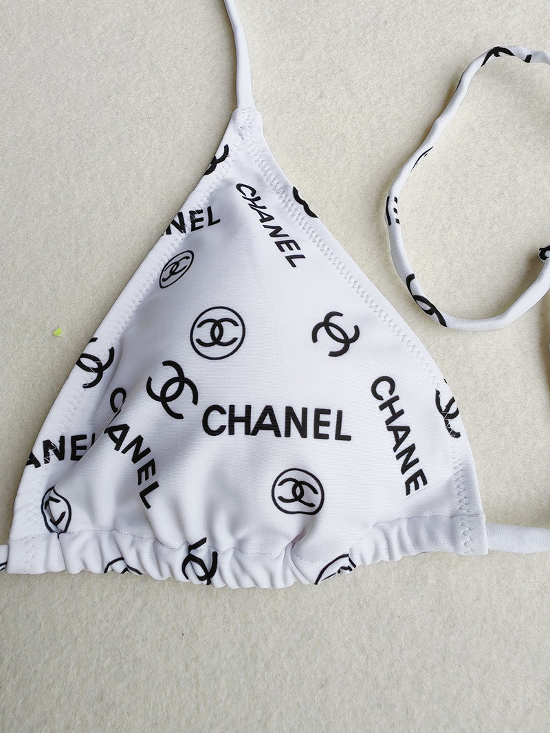 Chanel "All-Over Monogram" Triangle Bikini
