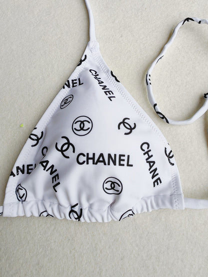 Chanel "All-Over Monogram" Triangle Bikini