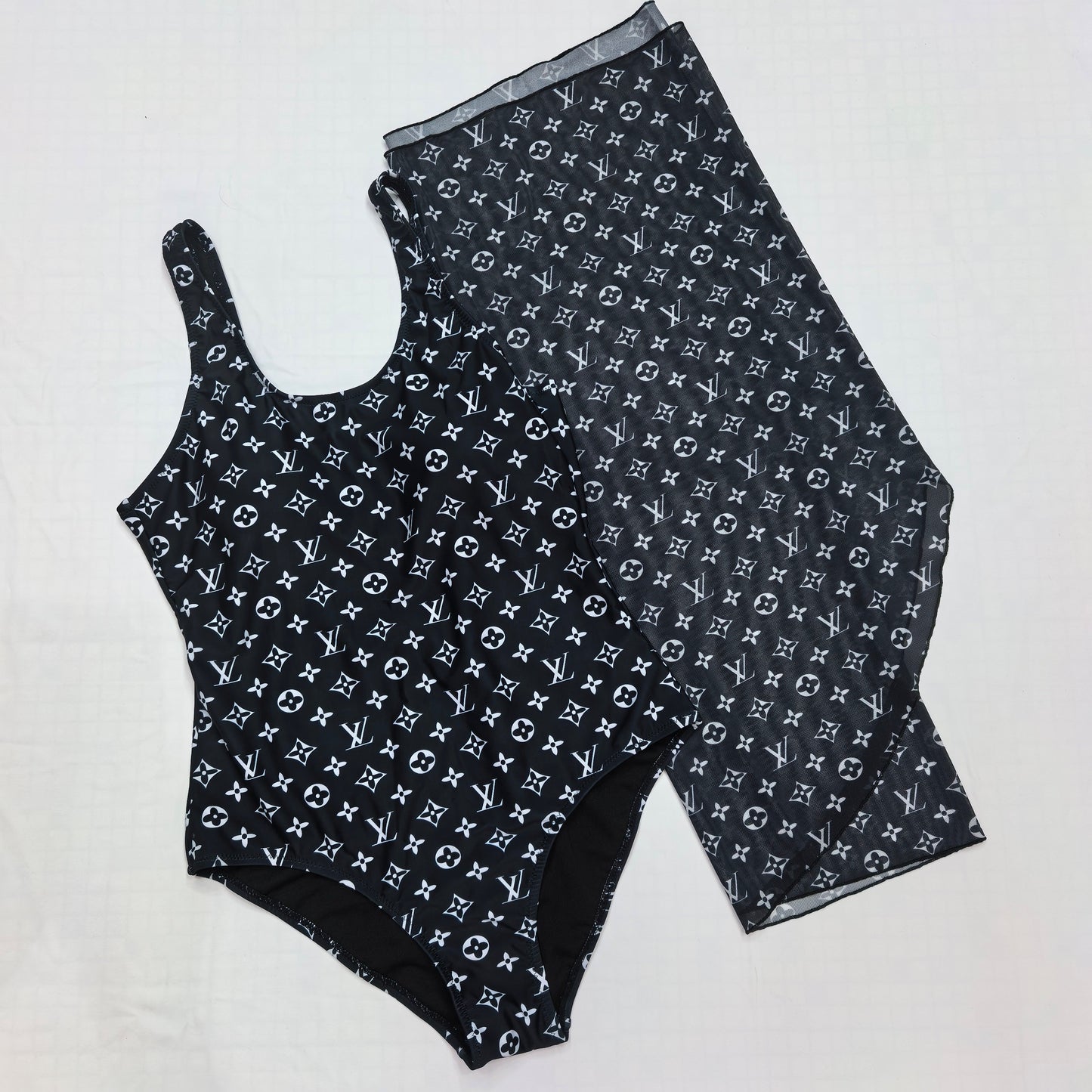 LV Monogram One-Piece + Pareo