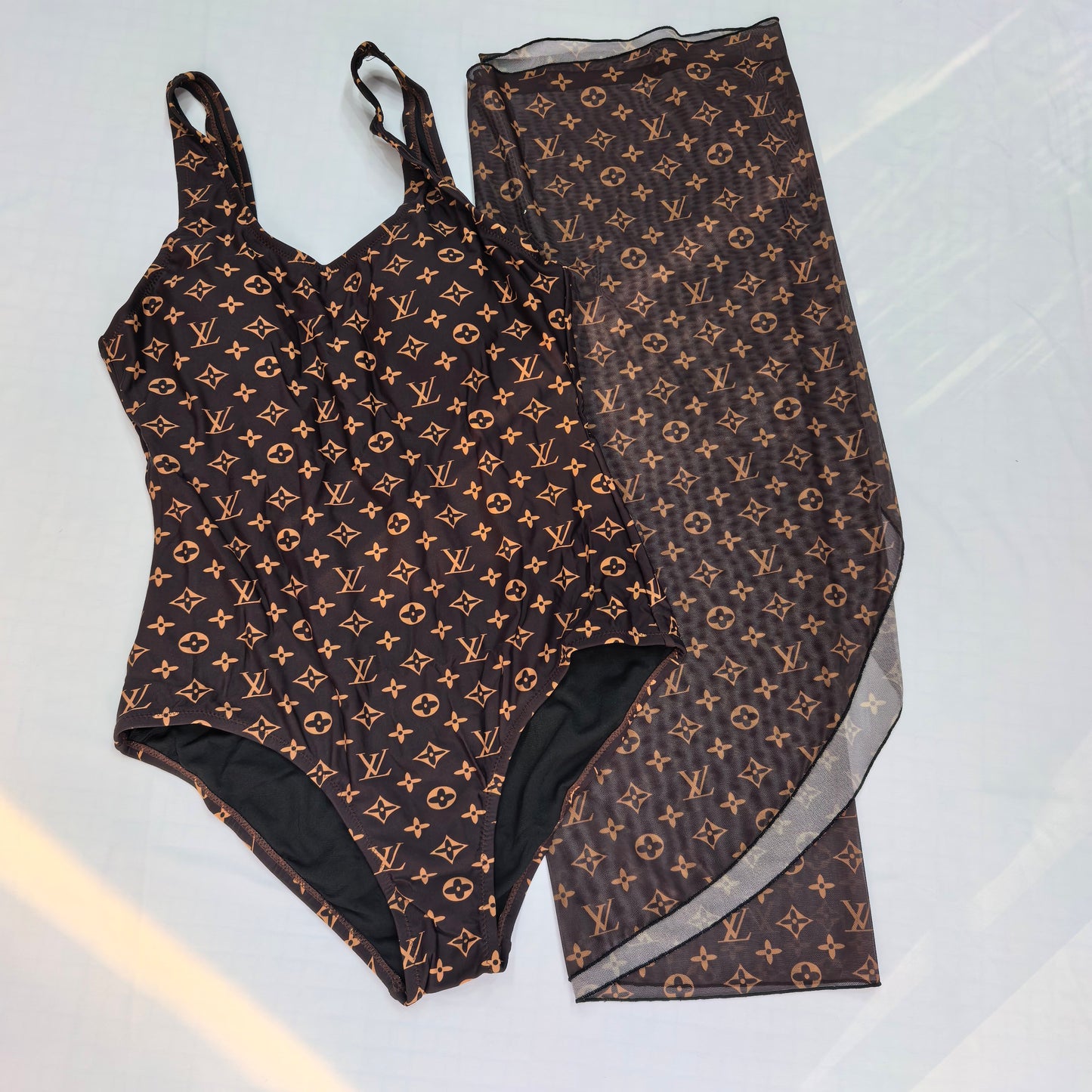 LV Monogram One-Piece + Pareo