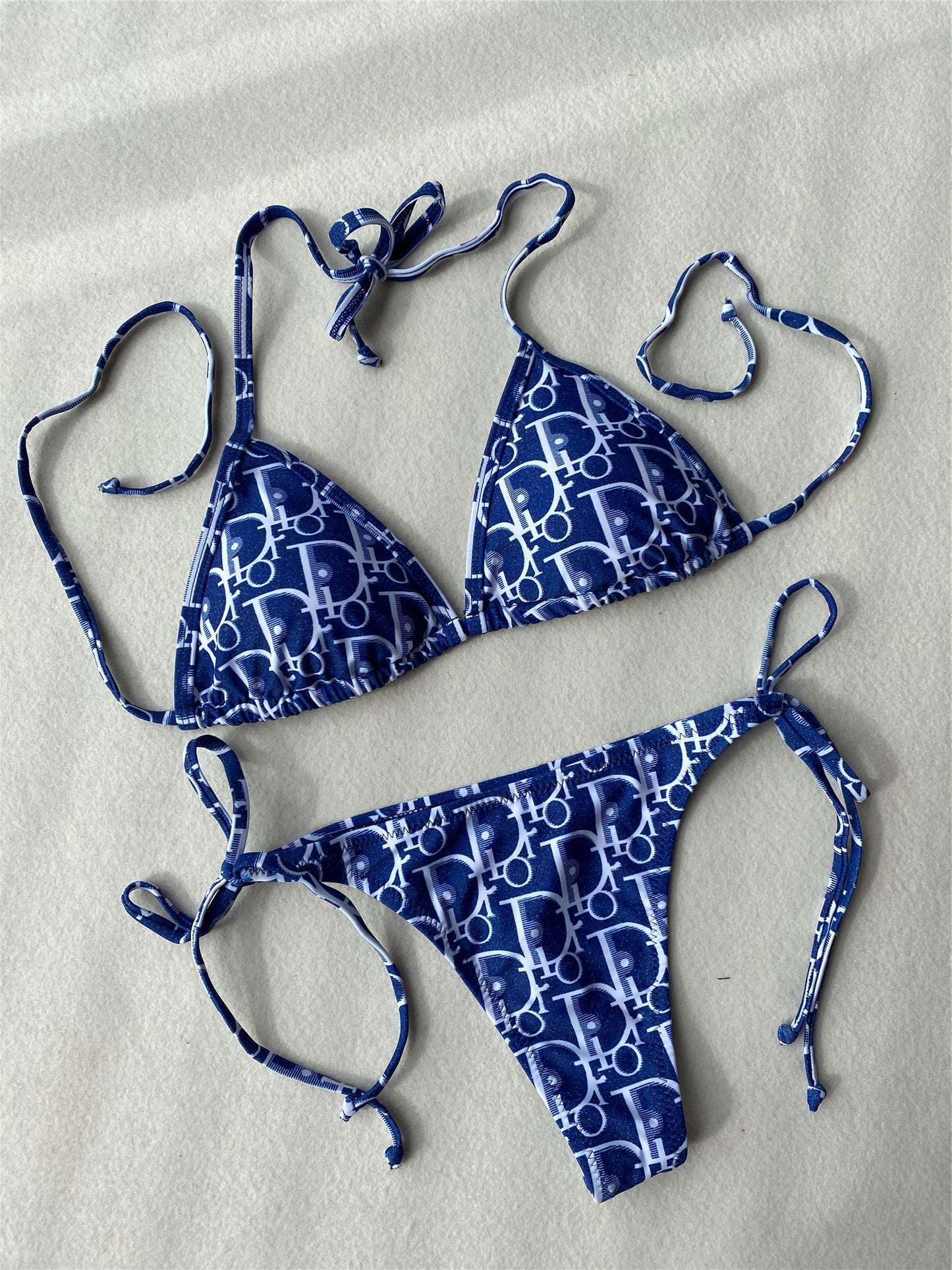 Dior Dior Oblique Triangle Bikini + Pareo