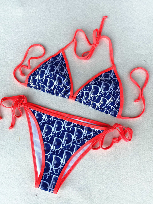 Dior "Oblique" Triangle Bikini