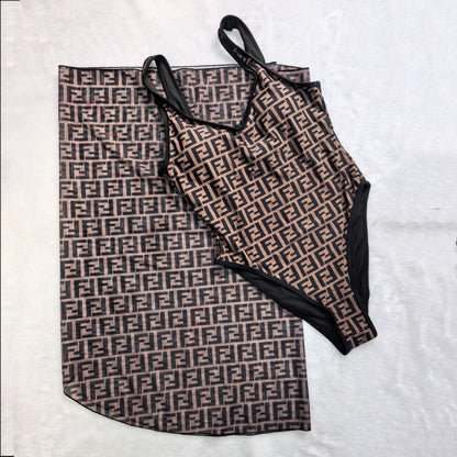 FF "Graphic Monogram Tobacco" + Pareo