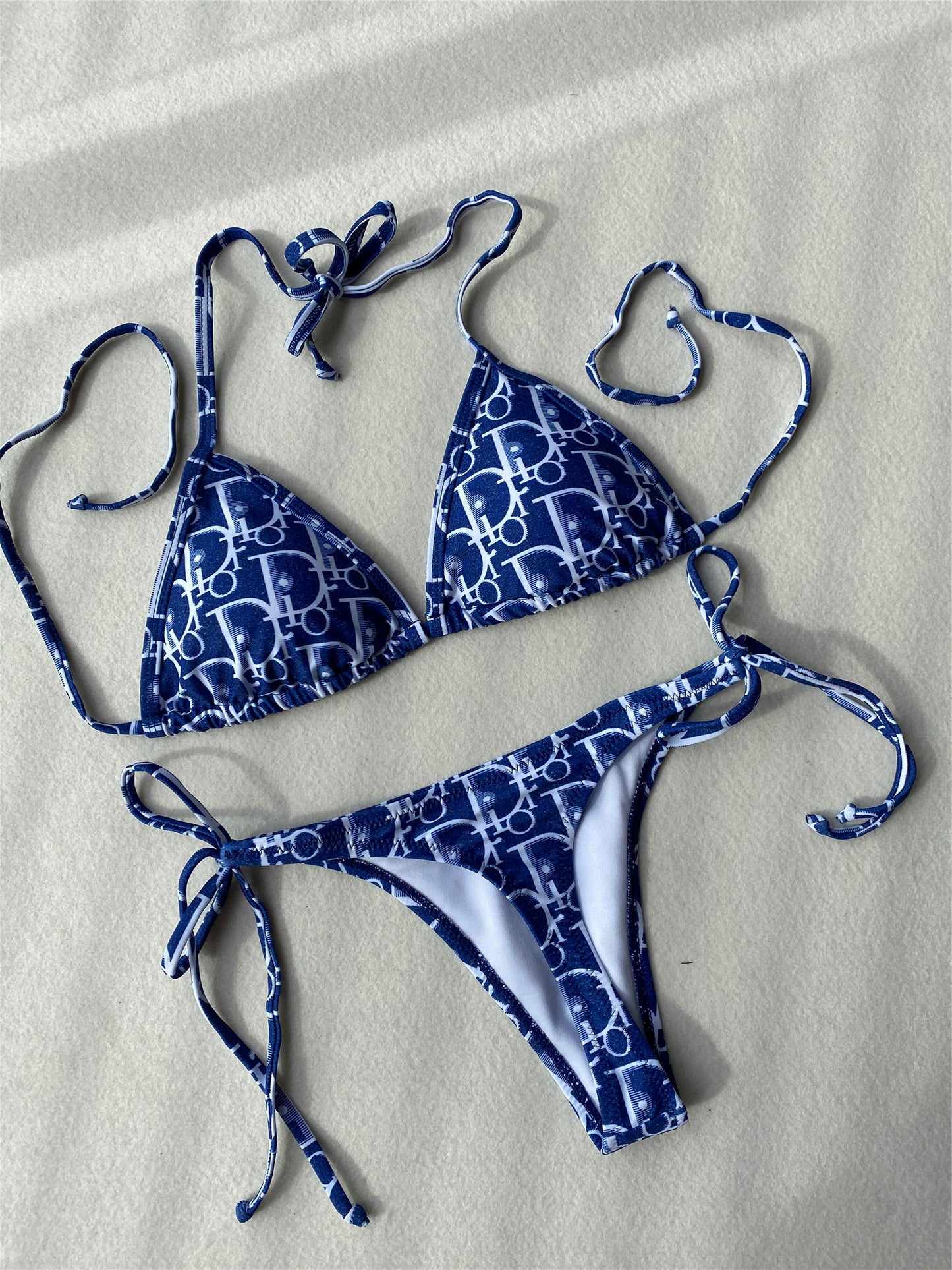 Dior Dior Oblique Triangle Bikini + Pareo