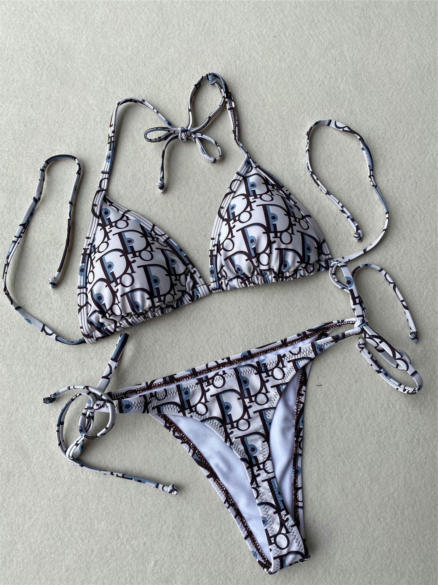Dior Dior Oblique Triangle Bikini + Pareo