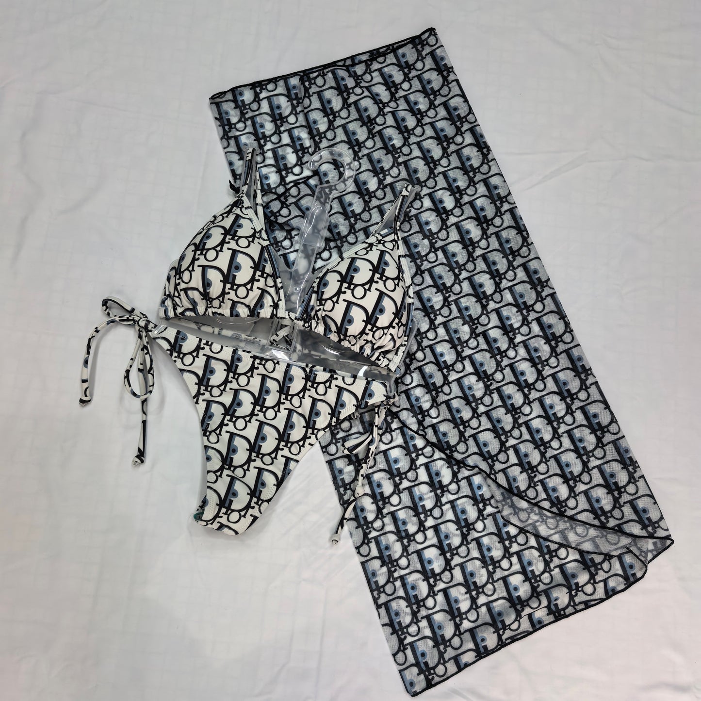 Dior Dior Oblique Triangle Bikini + Pareo