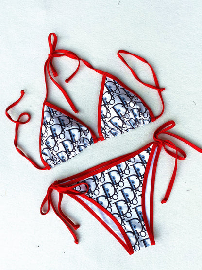 Dior "Oblique" Triangle Bikini