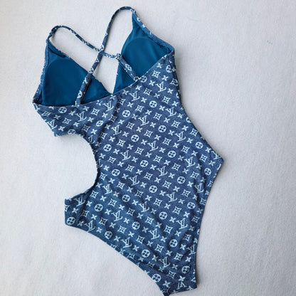 LV Monogram Cut‑Out One‑Piece