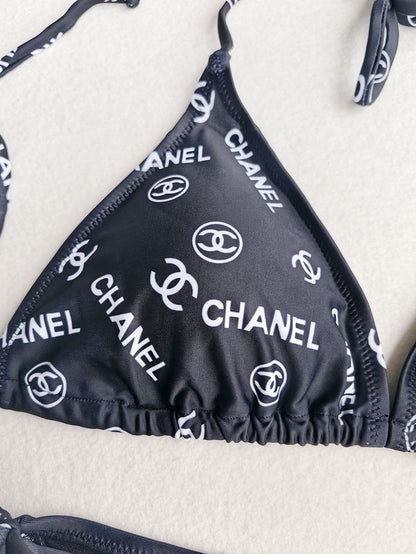 Chanel "All-Over Monogram" Triangle Bikini