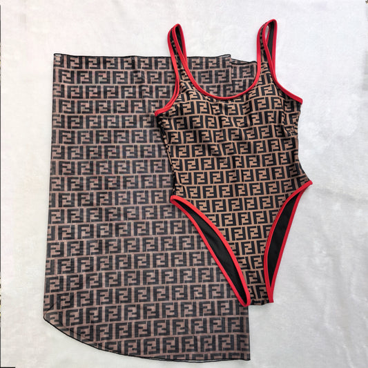 FF "Graphic Monogram Tobacco" + Pareo