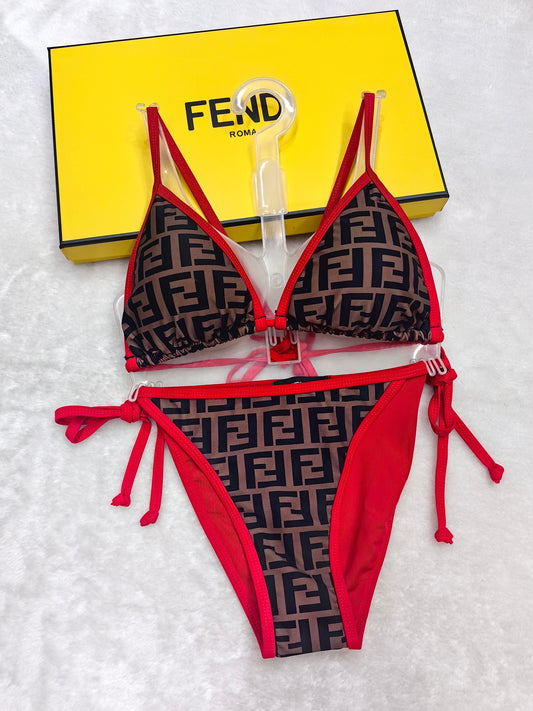 "FF Monogram" Triangle Bikini