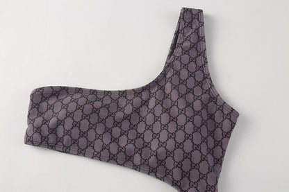GG Monogram "Asymmetric" Cut-Out One-Piece