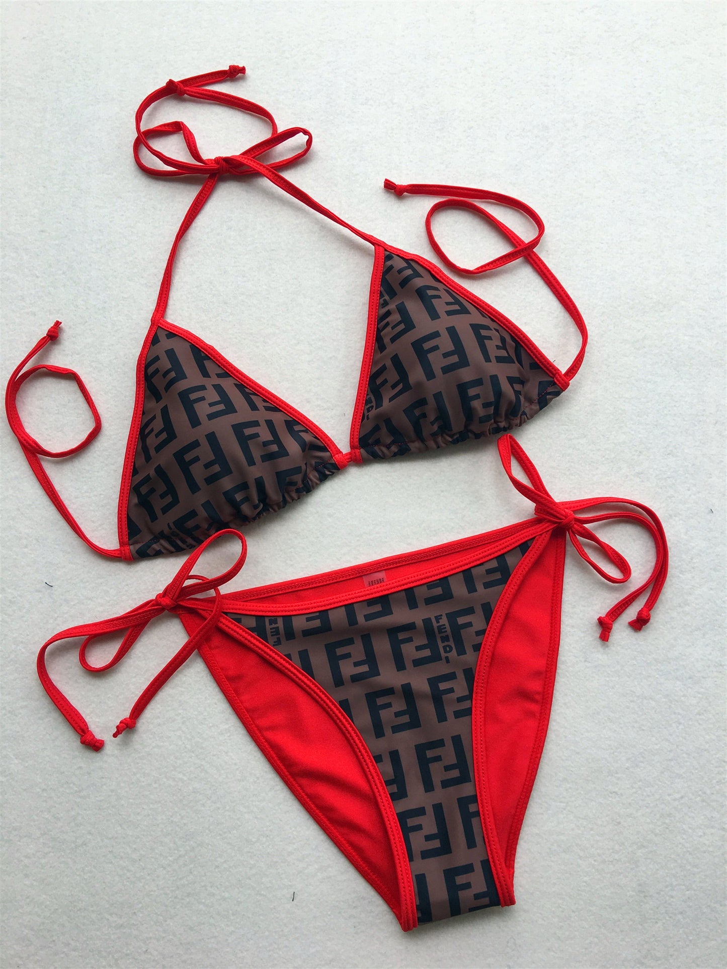 "FF Monogram" Triangle Bikini